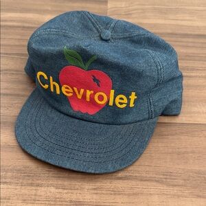 Vintage Chevrolet Denim Snap-back Hat